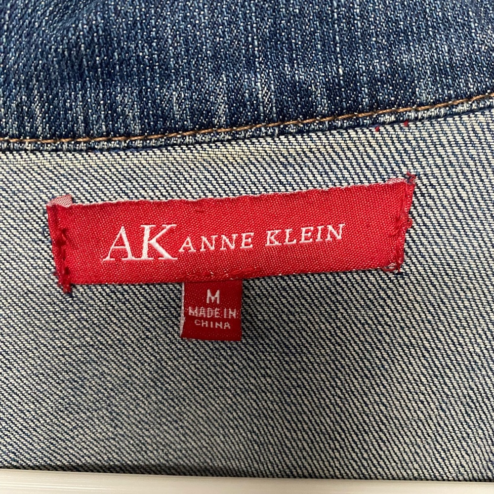 Anne Klein Classic Blue Jean Jacket - Picture 2 of 6